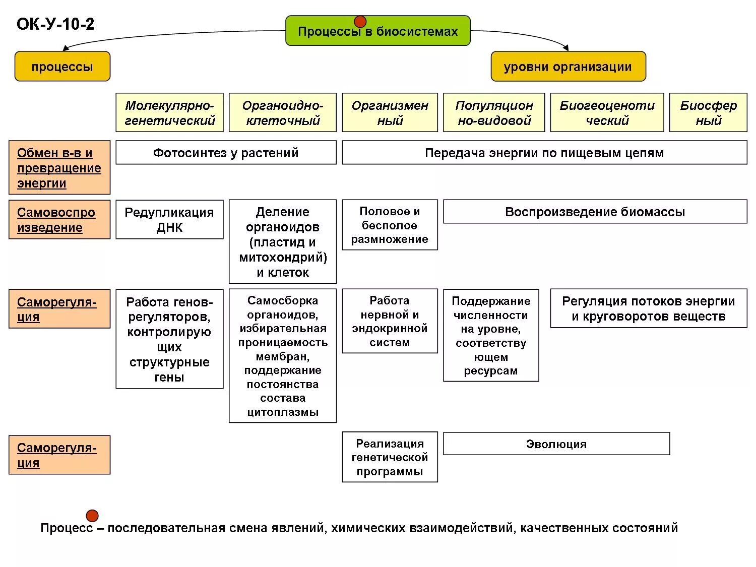 Какие процессы происходят на уровне