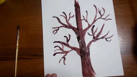 Видео рисования дерева