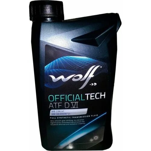 Трансмиссионные масла atf 6. Wolf OFFICIALTECH ATF Dexron 6. Wolf OFFICIALTECH ATF vi 1л. Масло трансмиссионное Wolf ATF. Wolf OFFICIALTECH ATF 9g MB 236.17 масло трансмиссионное 5 литров.