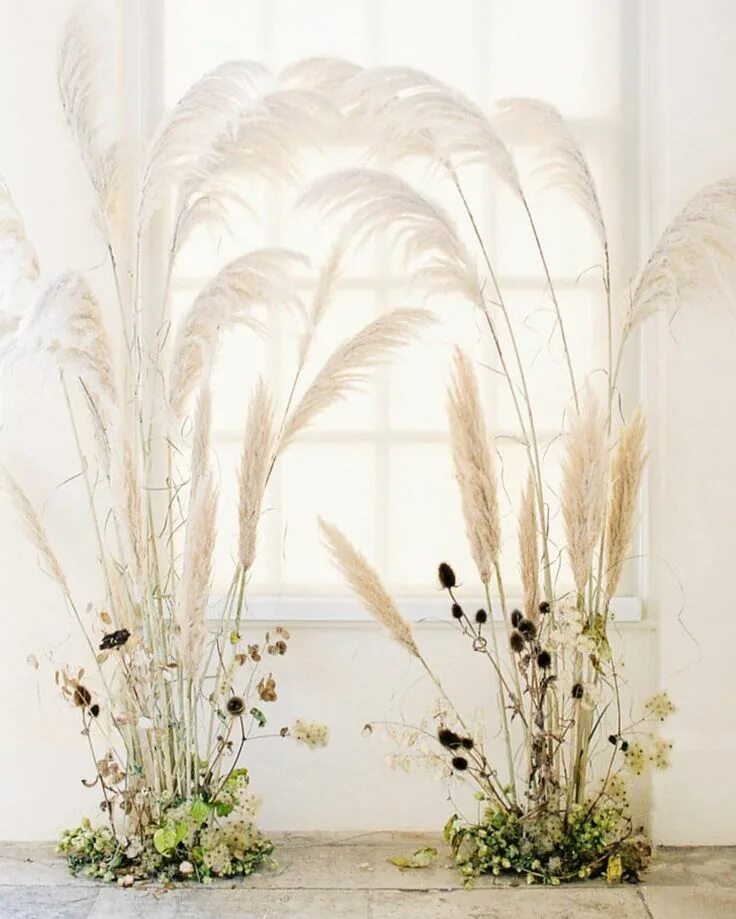 Pampasgras Deko Ideen und Tipps Floor vase decor, Clear vase decor ideas, Decor