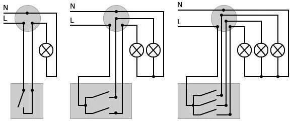 схема подключения распаечной коробки освещения. схема расключения распаечной коробки. схема расключения выключателей в распаячной коробке. схема подключения 2 кнопочного выключателя. схема подключениялдноклавишного выключателя и лампочки.
