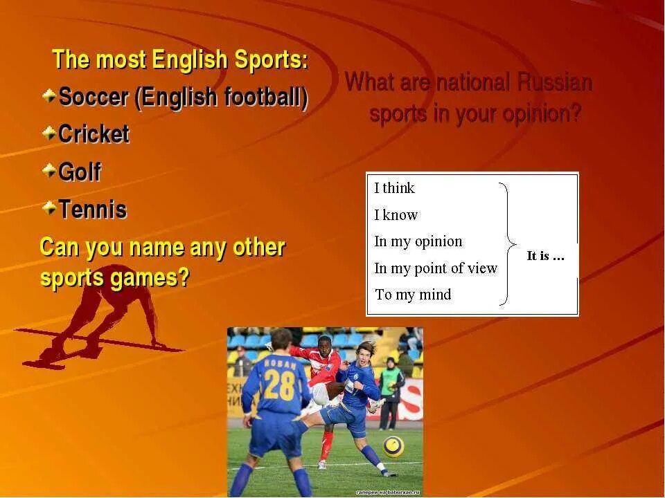 Various kinds of sport. Sports in the uk презентация. Проект по английскому языку спорт. Спортивные игры в Англии по английскому. Презентация по английскому языку спорт в России.