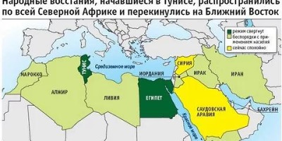 карта африки и ближнего востока