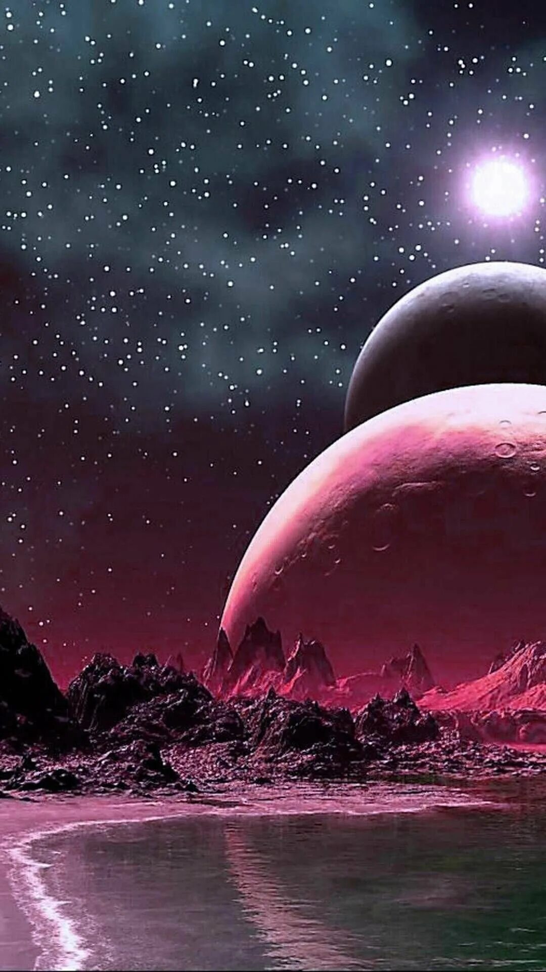 Космос. Космическая тема. Красивые планеты. Фантастические пейзажи. Космос.