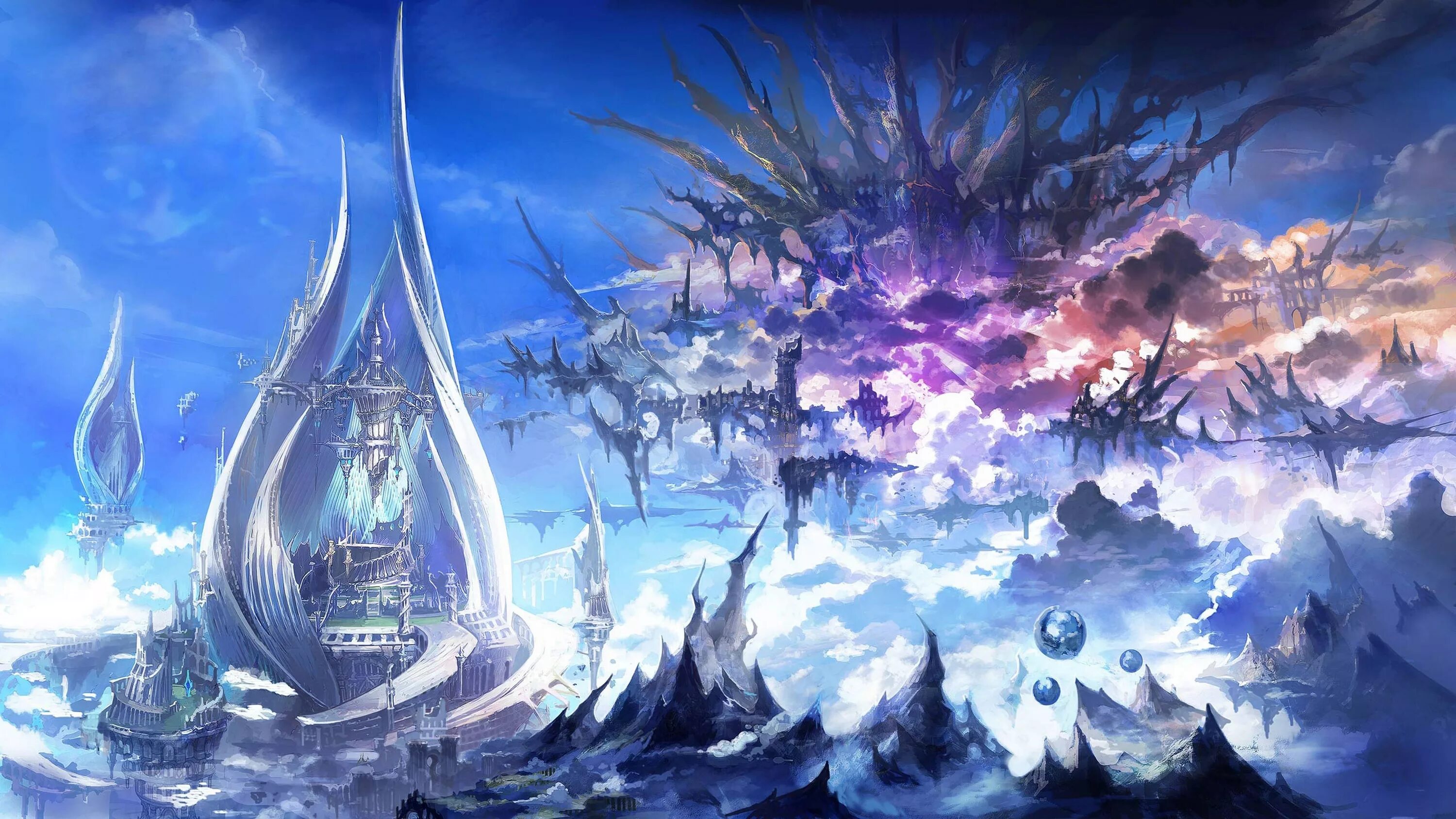 Final Fantasy 14 Heavensward замок. Final Fantasy 14 обои на рабочий стол. Final Fantasy XIV: A Realm Reborn. Город новой эры
