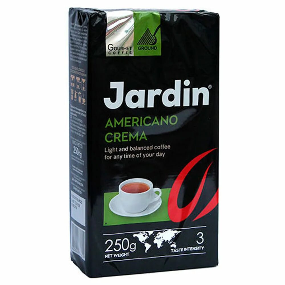 Jardin crema отзывы. Кофе молотый americano crema,. jardin americano crema 250г. кофе жардин молотый американо. кофе жардин американо крема.