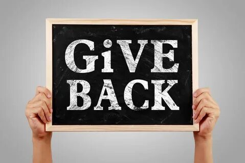 Giving back to you