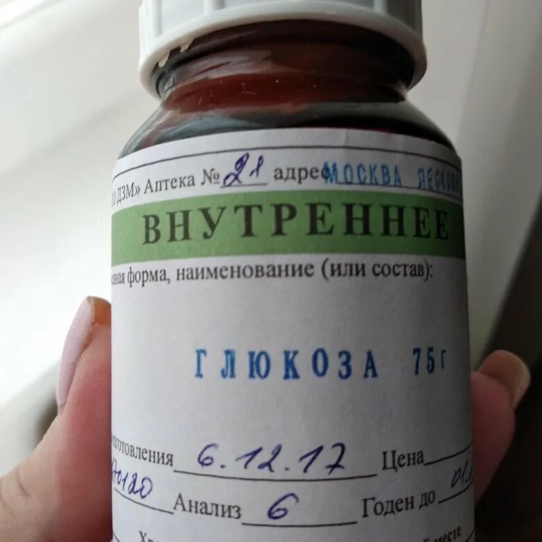 Глюкоза 75 аптека