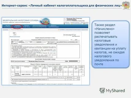 Выписка из личного кабинета налогоплательщика