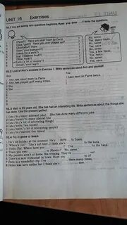Exercises unit 7