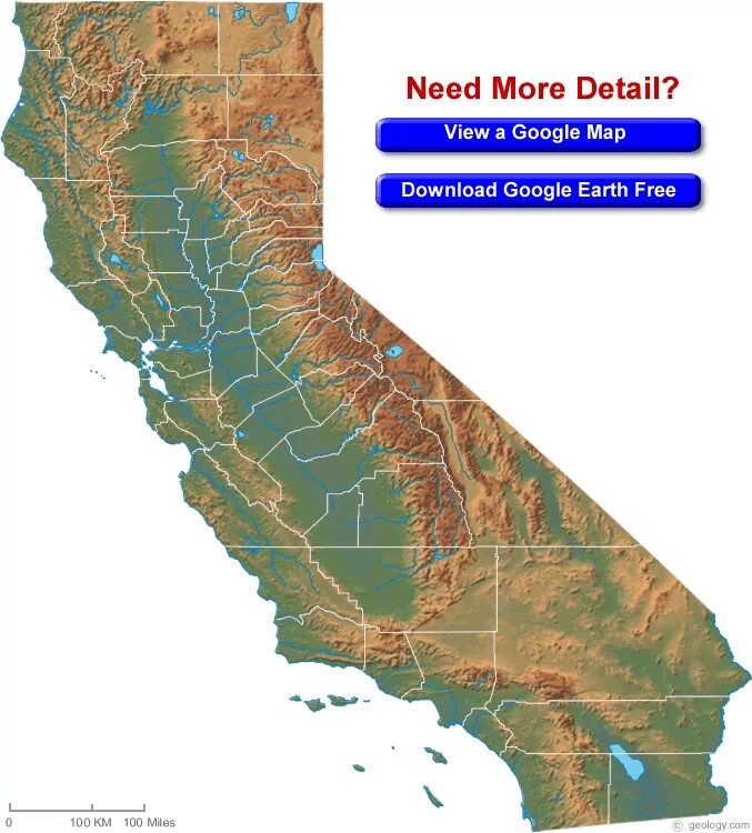 Полуостров калифорния находится на. Калифорния географическая карта. Гора спасения Калифорния на карте. Физическая карта Калифорнии. Штат Калифорния на карте.