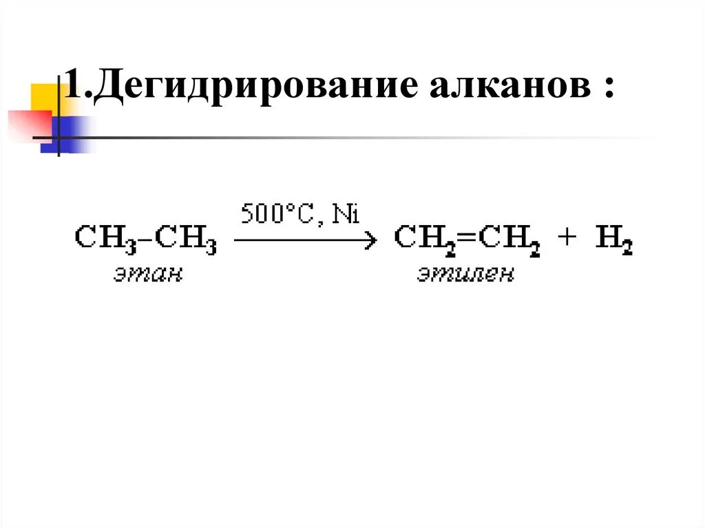 Дегидратация метана