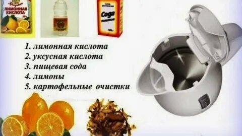Как помыть электрический чайник лимонной кислотой