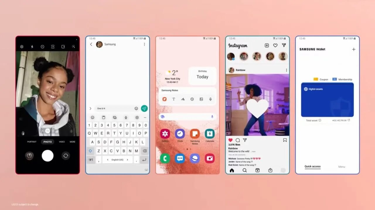 One ui какая последняя. Samsung ui. one ui 4.1. galaxy one ui5. главный экран one ui от samsun.