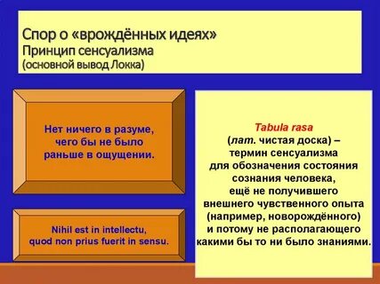 Сенсуализм локка