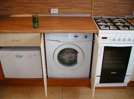 Можно ставить стиральную машину на кухне