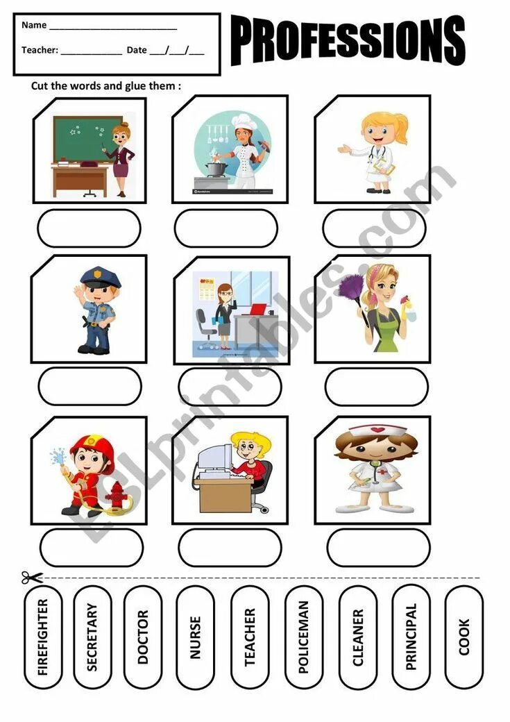 Professions speaking. Professions worksheets for kids. professions vocabulary worksheets for kids. jobs and professions worksheets. professions worksheets for kindergarten.