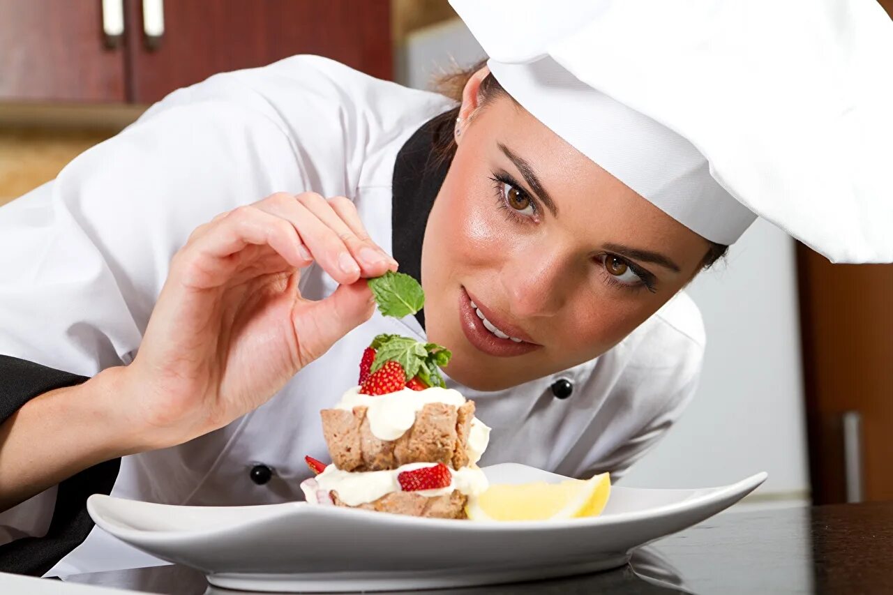 The chef cook