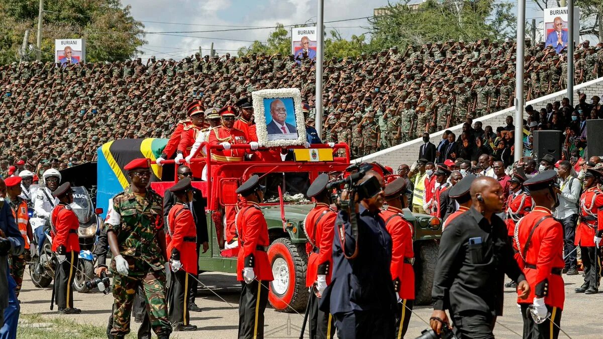 Похороны президента Танзании. Похороны президента Танзании 2021. Полиция Танзании.