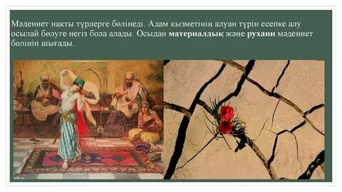 Түріктердің материалдық және рухани мәдениеті