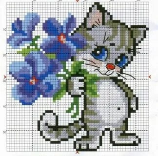 Котик крестиком