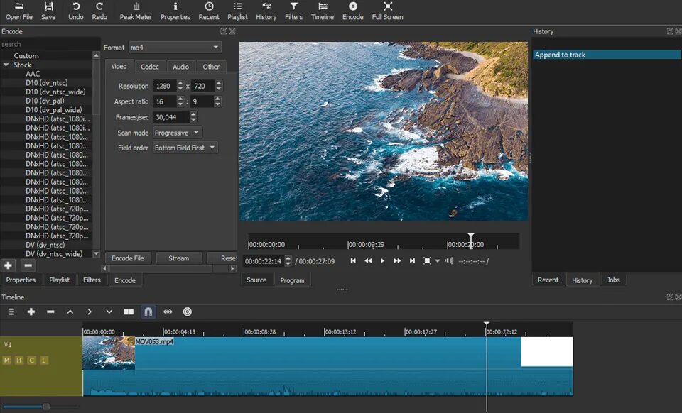 Open source Video Editor. Open editing