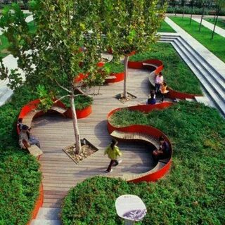 Ландшафт городского парка
