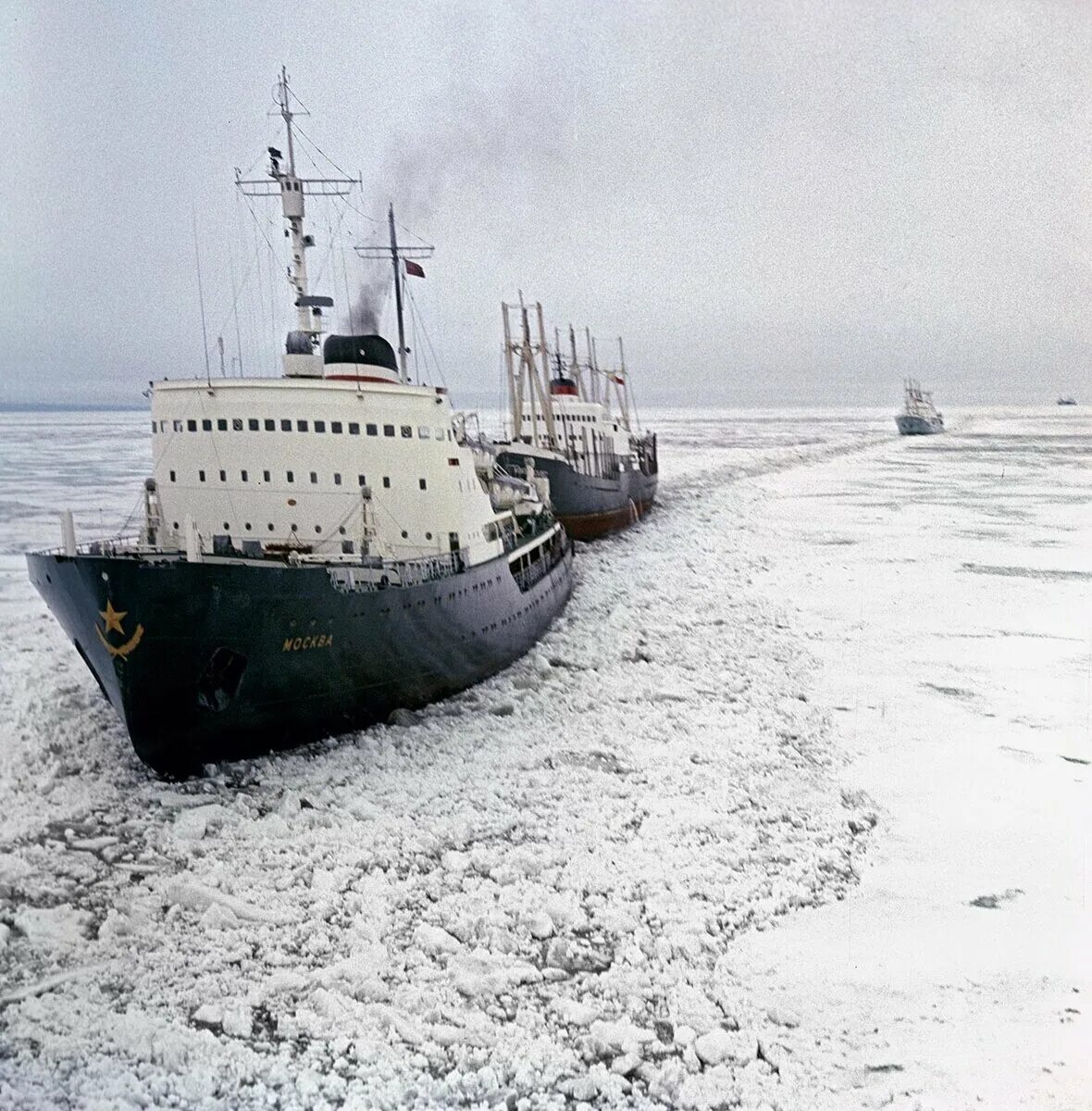 Ледокол Москва 1960. Ледокол Севморпуть Караван. Северный морской путь Караван судов. Караван судов по Северному морскому пути. Караван судов