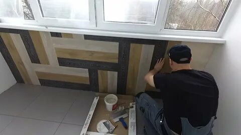 Виниловый ламинат на балконе