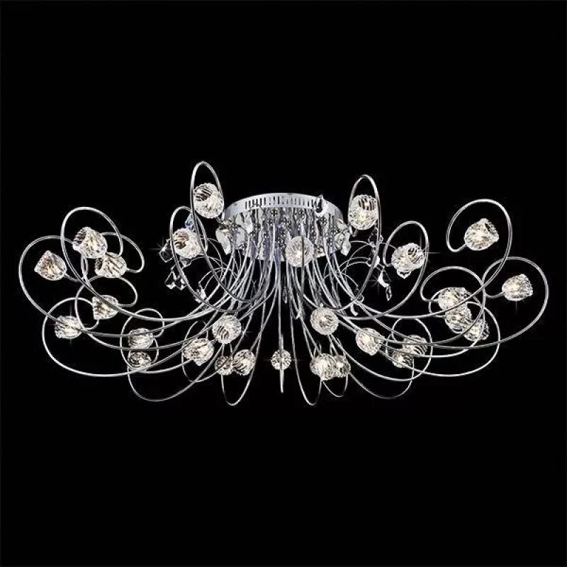 Бронзовые люстры с хрусталем. Люстра 30 ламп. Никелевые люстры. Люстра flos 2097/30. Хрустальный подвесной светильник бронза.