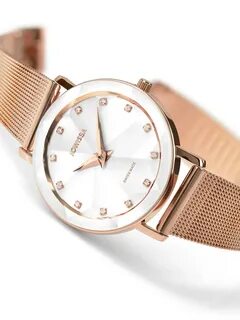 Rose gold watch