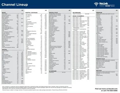 Printable at&t tv channel guide