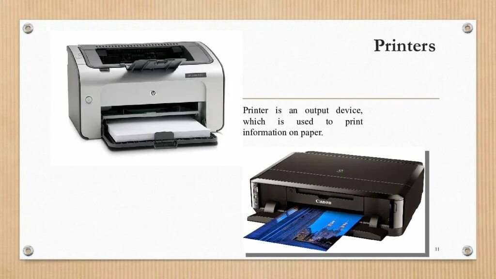 Printer is. Printer is a device. Устройство вывода слайд синий.