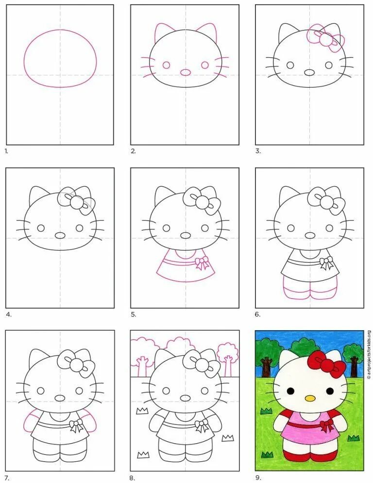 Как рисуется hello kitty. Хеллоу китти рисунок карандашом. рисунок хелло китти поэтапно. нарисовать hello kitty поэтапно. хеллоу китти рисунок поэтапно.