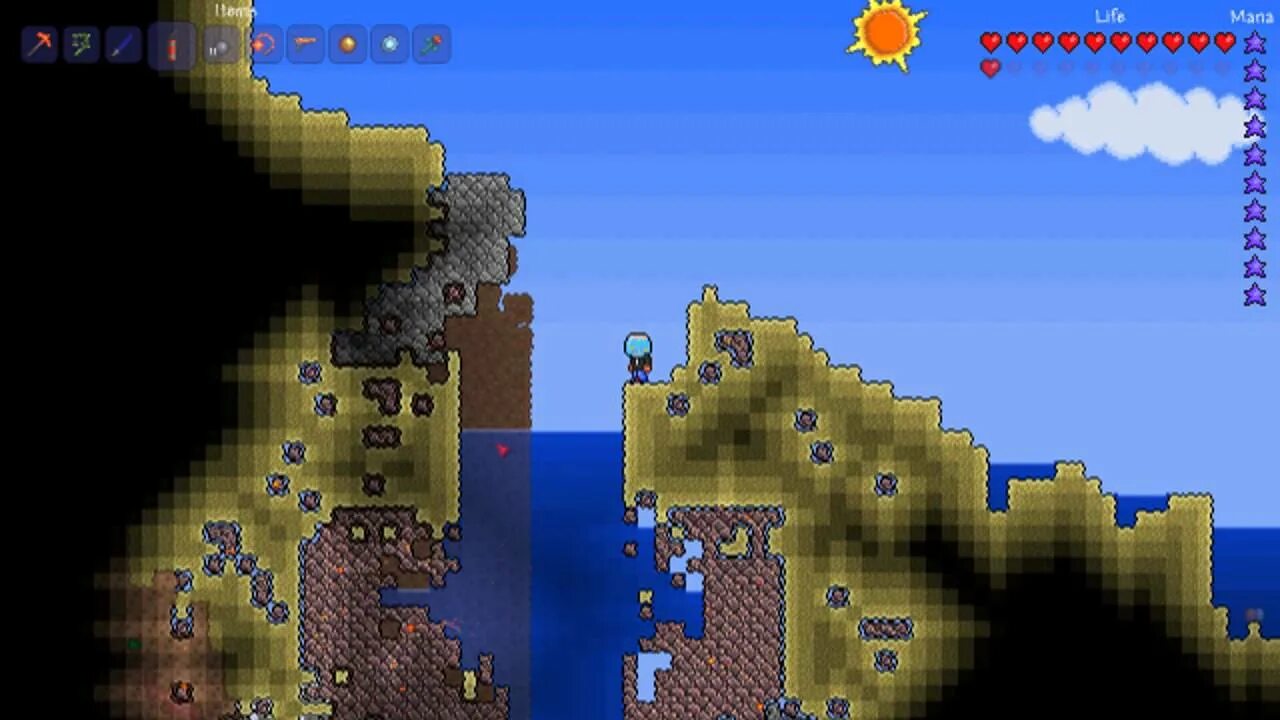 Terraria mine. Terraria Метеор. Метеорит террария. Terraria метеорит. Террария метеорит падает.