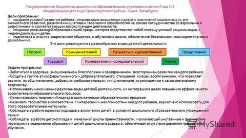 Бюджетные дошкольные образовательные учреждения