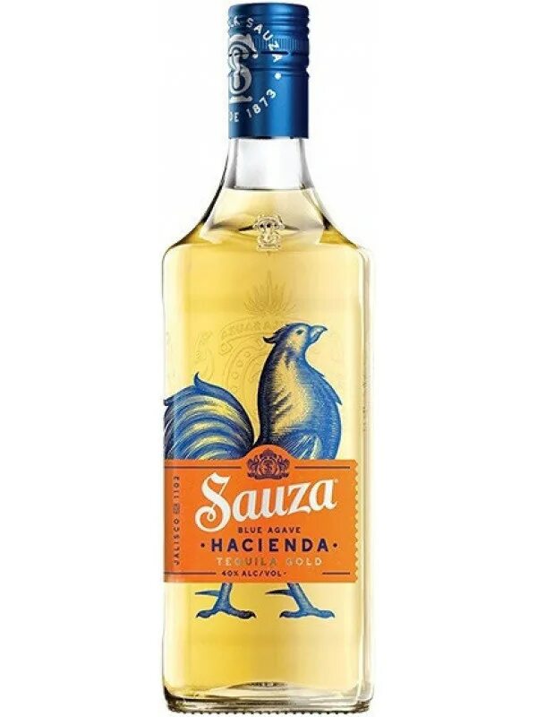 Hacienda Gold Sauza. Текила Сауза Голд, 0.7. Текила Сауза Асьенда.