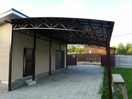 Односкатные навесы фото
