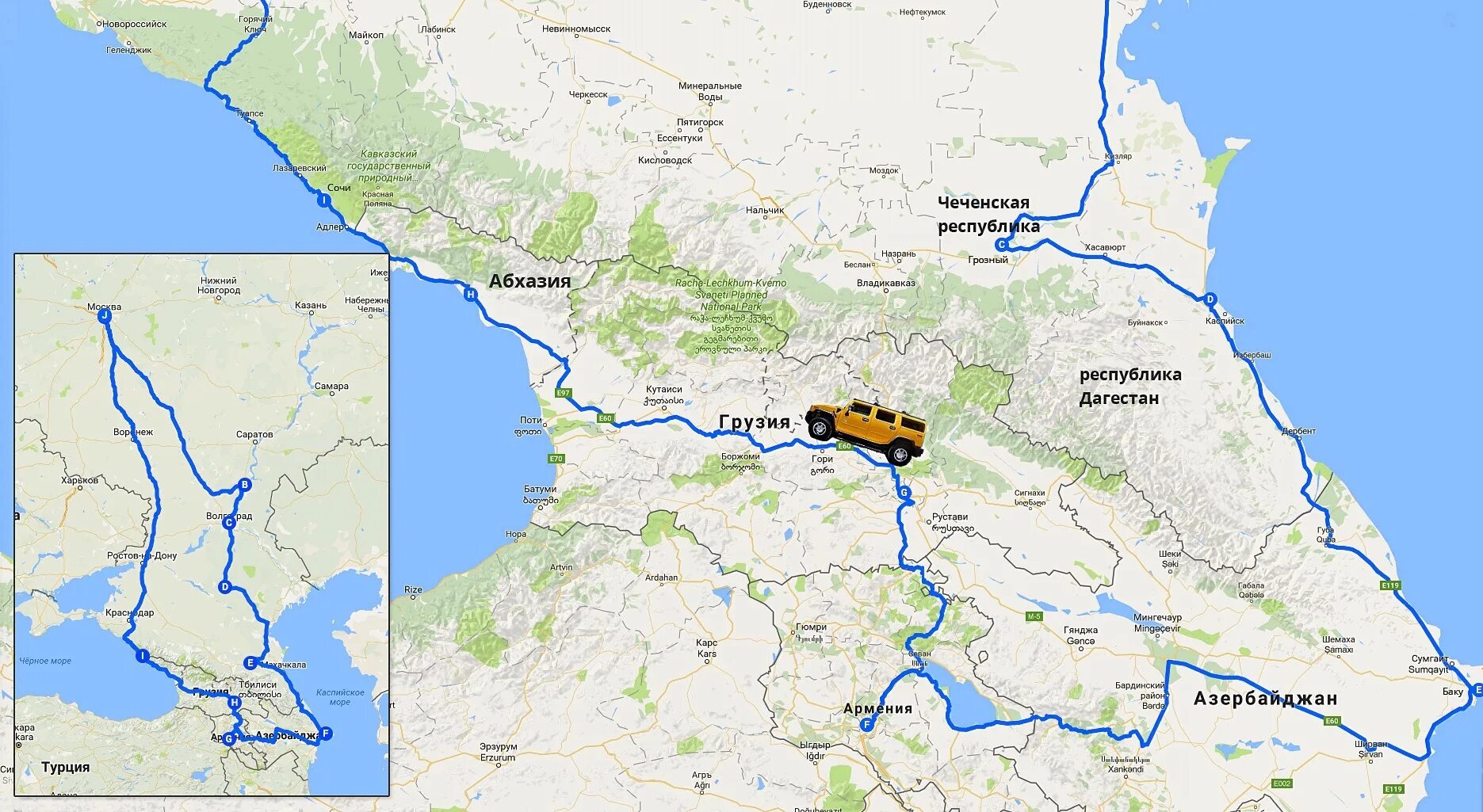 Новороссийск минеральные воды расстояние. Маршрут путешествия на Кавказ. Кавказ на машине маршрут. Маршрут по Кавказу на машине. Маршрут по Северному Кавказу на машине.