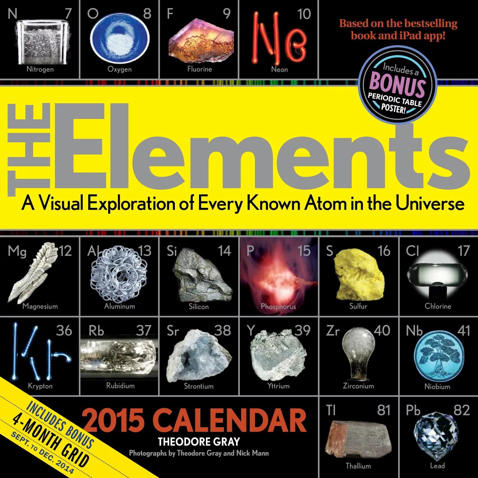 Elements 2015. Химический календарь. календарь химия. book elements.