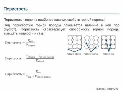 Пористость породы это