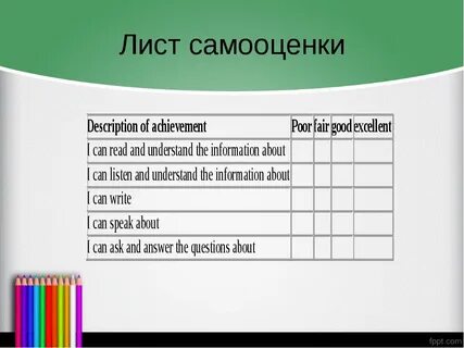 Формы работы по английскому языку