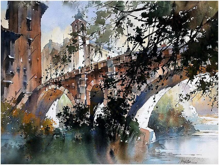 Art archives. Thomas w Schaller акварели.