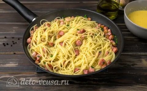 Карбонара с беконом приготовить дома