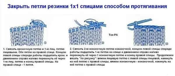 Закрытие петель спицами резинки 1х1 спицами. Эластичное закрытие петель резинки 1х1 спицами. Закрытие петель иглой резинка 1х1. Закрытие петель на резинке 1 на 1 спицами эластично. Как закрыть эластичный край спицами