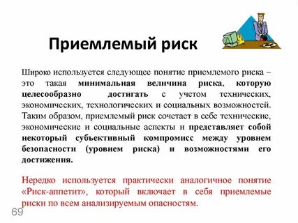 Приемлемый риск это риск который