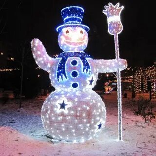 Новогодние фигуры для улицы своими руками