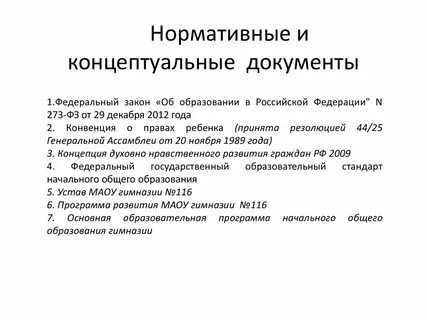 Система концептуальных документов