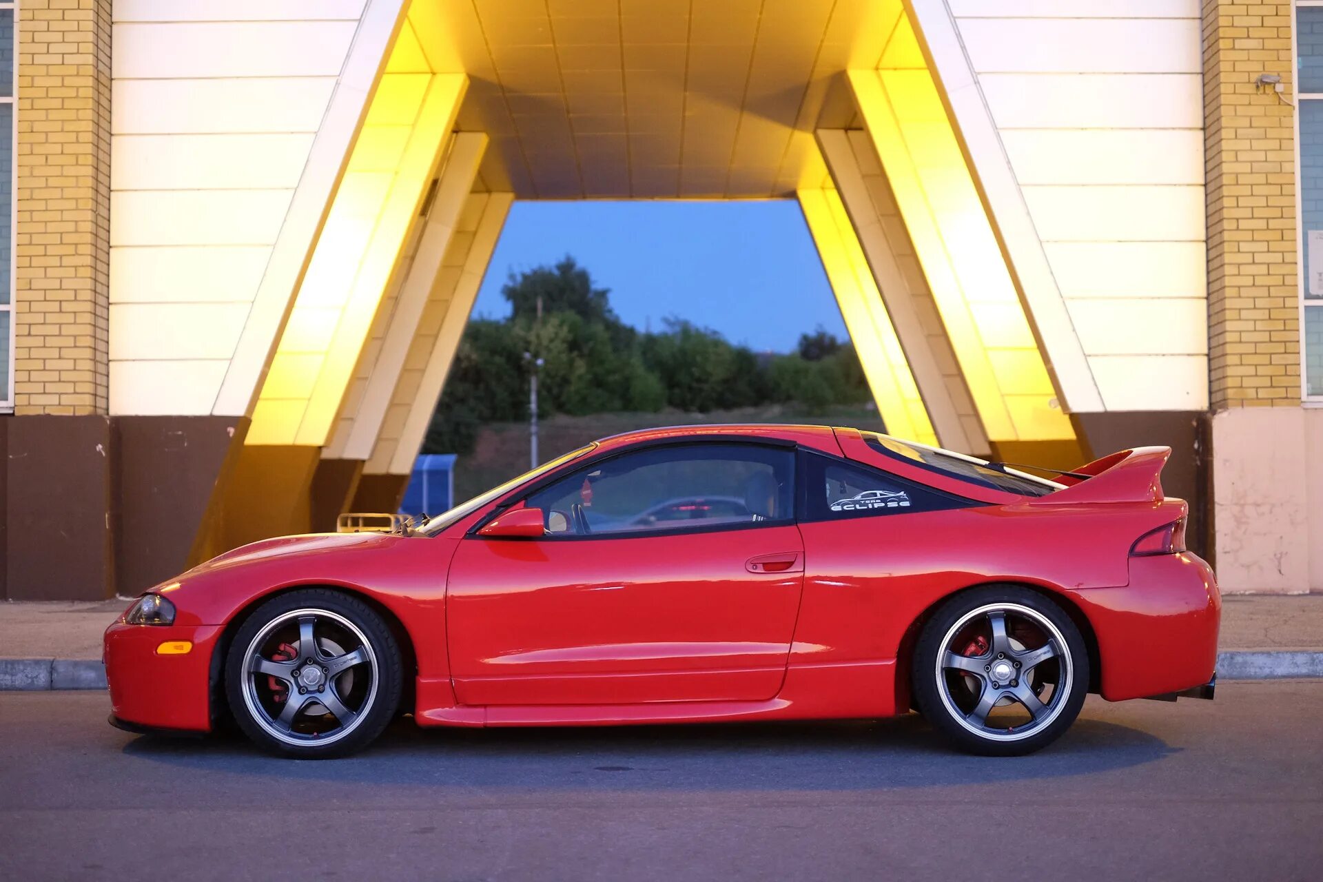 Mitsubishi Eclipse GSX Black Sports Car