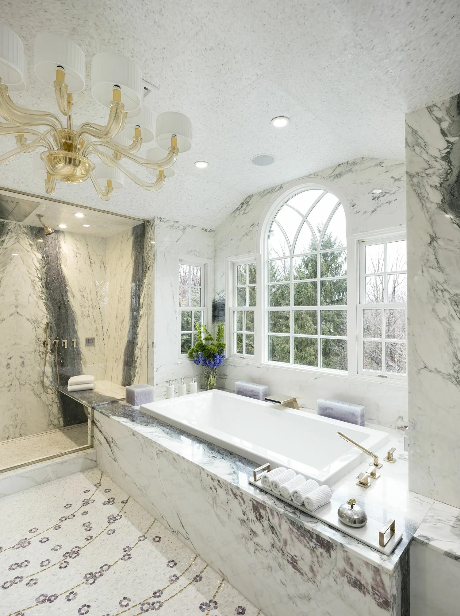 Ванная из мрамора Carrara Bianco C